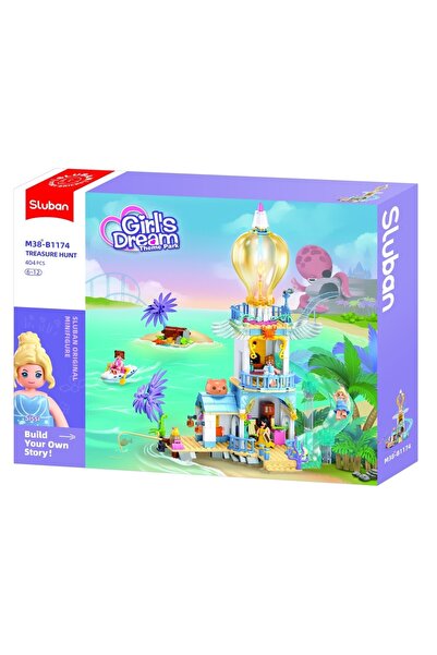 Sluban Set de construcție Visul Fetei, 404 piese, Farul de pe litoral