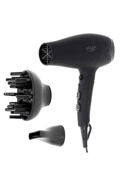 adler Uscător AD 2267 - carcasă cauciucată - 2100W + difuzor