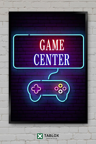 tablomaxtbx Προσφορά Game Center Quote Art Διακοσμητικό Τοίχου με Κορνίζα Δια...