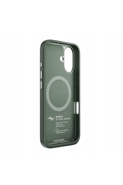Peak Design Husă textilă de zi cu zi pentru iPhone 16 – Gri-verde