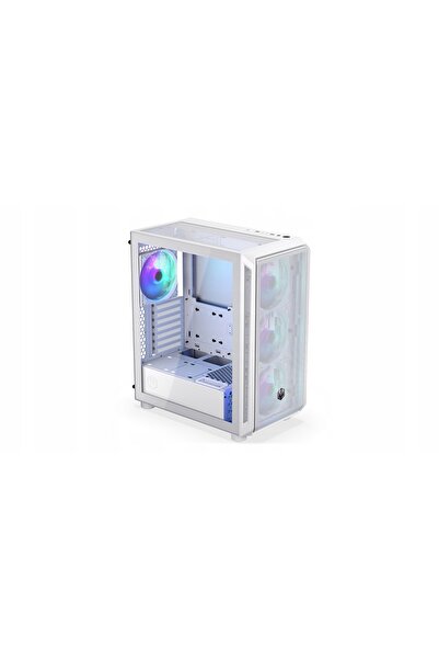 Endorfy Carcasă ATX Arx 500 albă ARGB cu geam, fără sursă de alimentare, albă.