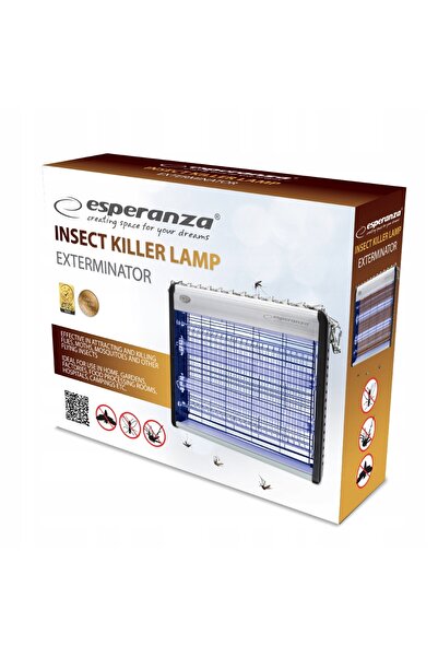 ESPERANZA Capcană electrică insecticidă pentru țânțari, muște și viermi, cu l...