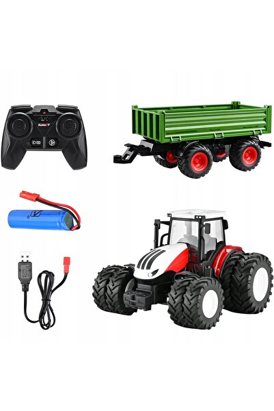 NO BRAND TRACTOR TELEGHIDAT 124 CU REMORCĂ, 24 GHZ, DE ÎNALTĂ CALITATE
