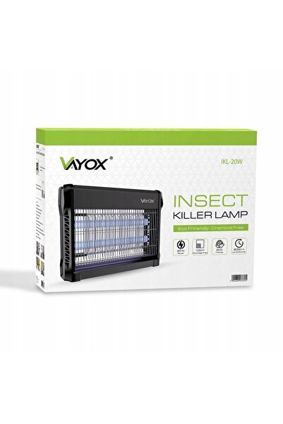 Vayox Lampă insecticidă capcană insecte țânțari muște UV 20W cu lanț