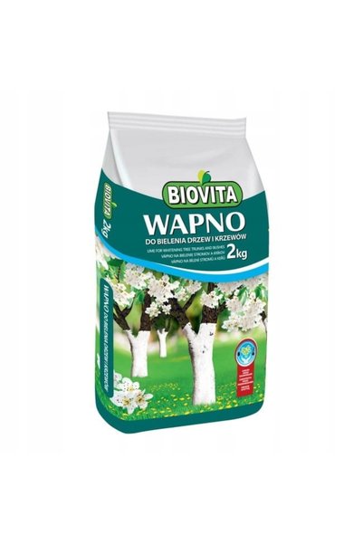 Biovita Îngrășământ cu var pentru grădină, pentru albirea copacilor, îndepărt...