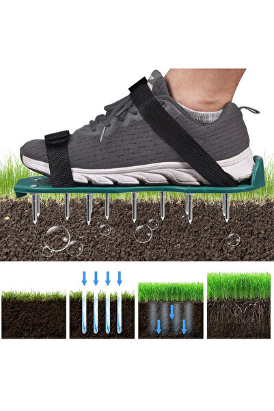 NO BRAND AERATOR-VERTIKULATOR CU ȚĂRUȘI MARI PENTRU GAZON, DE MONTAT PE PANTA...