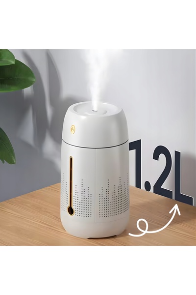 ADE Umidificator de aer portabil USB de 1.2L, difuzor de aromaterapie, alb