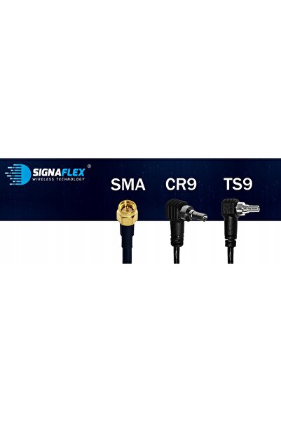 SIGNAFLEX Antenă exterioară pentru 3G 4G 5G LTE Telefon ZTE HUAWEI Router Int...