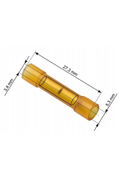 Prolech 100x CONECTORI IZOLAȚI TIP MĂRGELE 5,3/3,4/27 mm