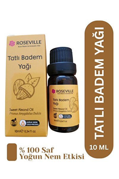 Tatlı Badem Yağı %100 Saf ve Doğal Soğuk Sıkım 20 ml