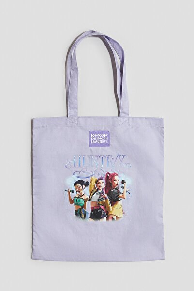 H&M Baskılı Tote Çanta