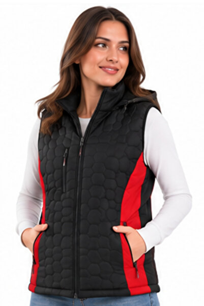 PRİNTCRAFT RENKLİ DÜŞLER ATÖLYESİ Quilted Work Vest Unisex – Stand Collar Cor...