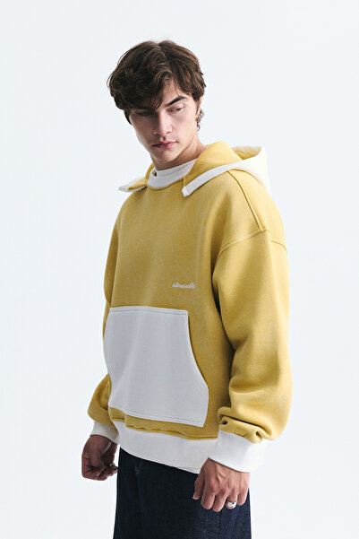 VAMOSCLO Blok Renkli Oversize Sweatshirt