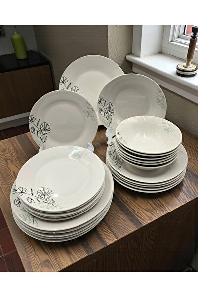 Homelux SET COMPLET DE VASE DE MASĂ 24 piese. Serviciu de masă pentru 6 perso...