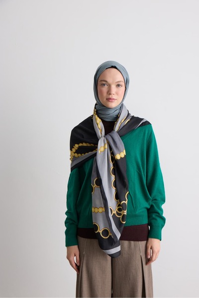 Modakaşmir Monolith Pattern Shoulder Shawl