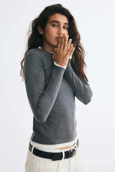 H&M Katmanlı Görünümlü Üst