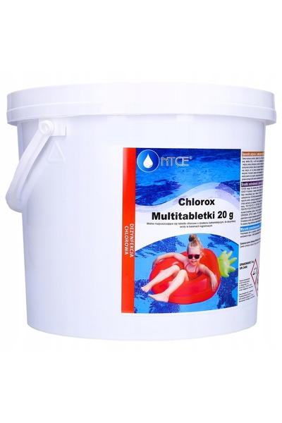 Ntce Tablete multifuncționale pentru piscină 20g 3kg clor + anti-colonizare 3.2l