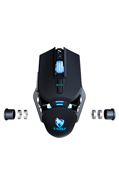 T-WOLF MOUSE GAMING LED RGB 6400DPI
