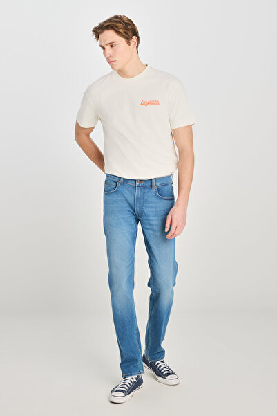 Lee Daren Coolmax Regular Fit Regular Cut Light Blue Cotton Stretchy Denim Je...