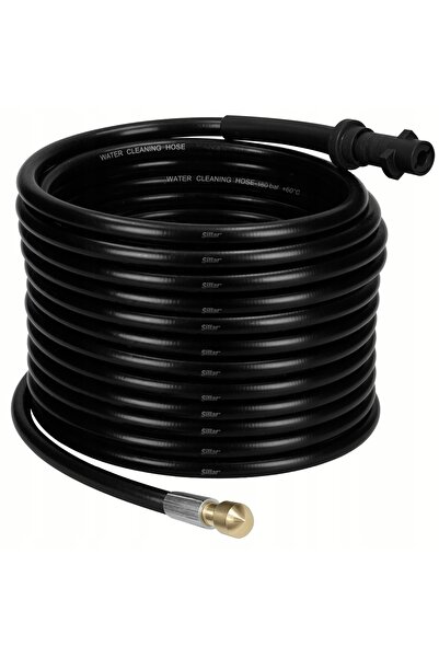Sillar Furtun de 20m cu 4 duze pentru curățarea țevilor de canalizare, compat...
