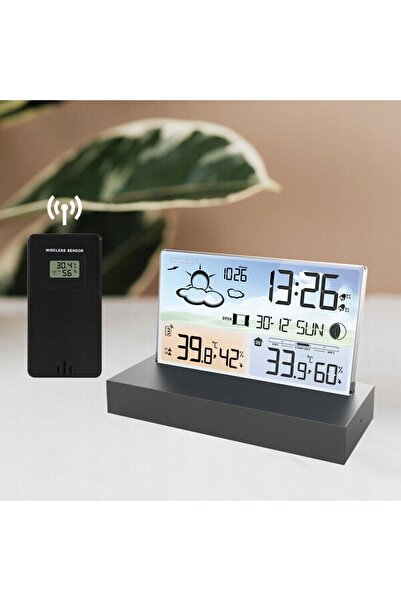 NO BRAND STAȚIE METEOROLOGICĂ MULTIFUNCȚIONALĂ CU FAZA LUNARĂ ȘI COMFORT TERMIC