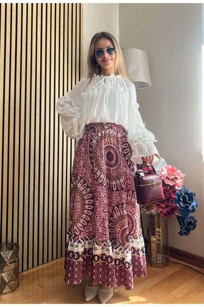 Cardella Valeria Patterned Skirt - Hijab Compatible