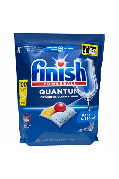 Finish Set pentru mașina de spălat vase Quantum Capsule All-in-1 100 bucăți S...