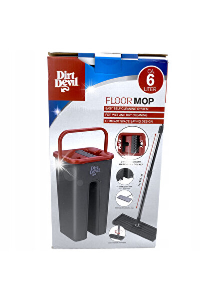 NO BRAND Dirt Devil Mop plat cu două compartimente 6L gri