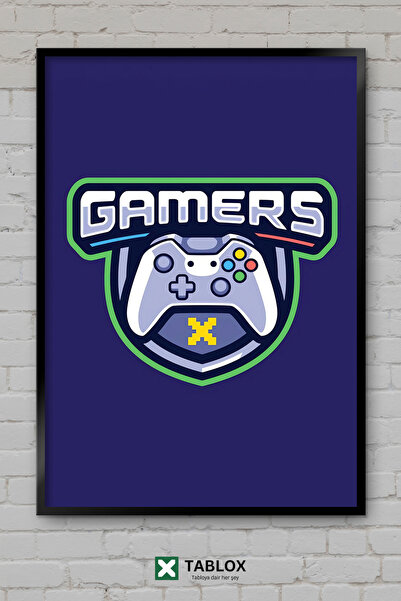 tablomaxtbx Πλαίσιο κονσόλας παιχνιδιών Green Frame Green Art Διακόσμηση τοίχ...