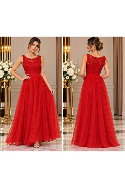 Generic Brand Rochie roșie amplă