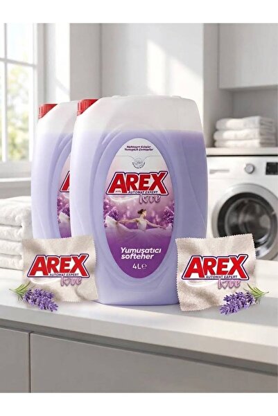 AREX 2'Lİ LOVE ÇAMAŞIR YUMUŞATICI 8 KG EKONOMİ PAKET