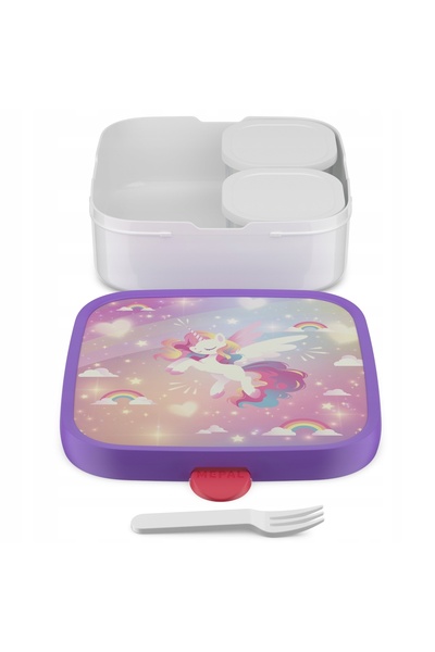 Mepal Cutie de prânz Campus Bento Mare Unicorn Luminos cu Furculiță 1650