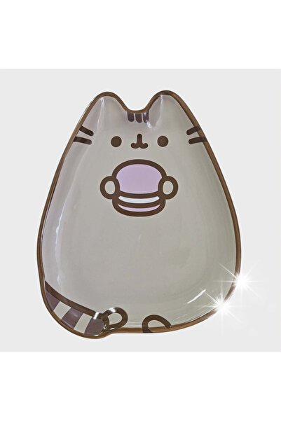 Pusheen PLATOU CERAMIC PENTRU TORT 20 CM X 16 CM