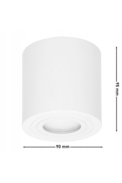 Adviti Corp de iluminat cu halogen, montat la suprafață, IP54, pentru tavan, ...