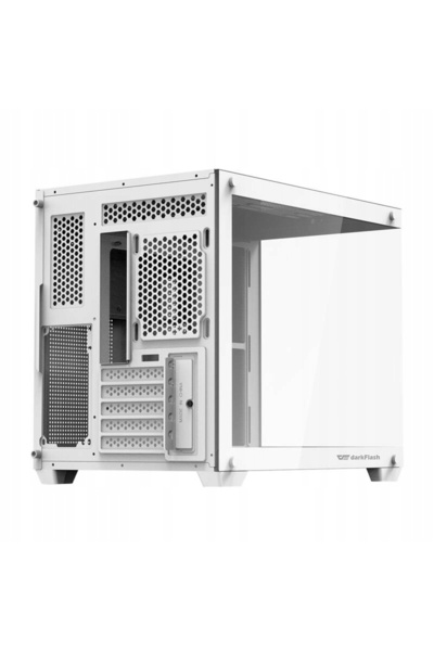 darkFlash Carcasă PC C285MP M-ATX tip cub Piwnica Gaming Albă