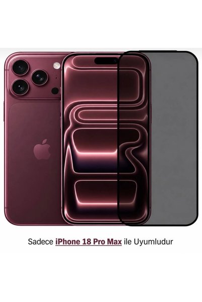 ENİLTECH iPhone 18 Pro Max Uyumlu Hayalet ESD Anti-Statik Temperli Cam Ekran ...