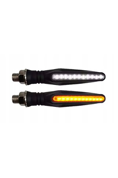X-ATV Semnalizatoare direcționale LED DRL dinamice secvențiale pentru motocic...