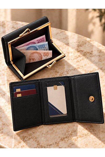 Fiori Luxury Design Metal Clip Women's Wallet and Card Holder Combination