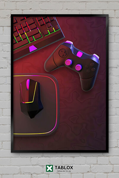 tablomaxtbx Gaming Player Game Retro Poster Decor Art Διακοσμητικός πίνακας τ...