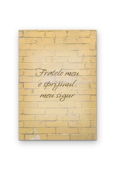 OEM Poster Carton 250g A4, Arta de perete cu citatul Fratele meu e sprijinul ...