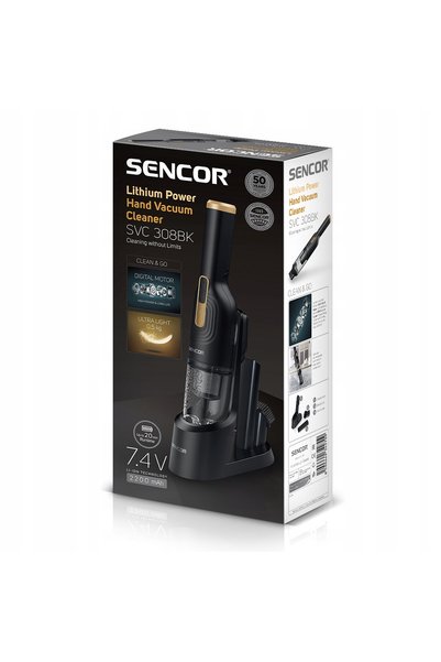 Sencor Aspirator de mână SVC 308BK HEPA 2200 mAh 80W