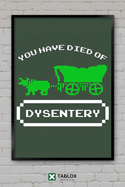 tablomaxtbx Gamer Gaming Dizanteri Dysentery Mizahi Art Διακοσμητικός Πίνακας...