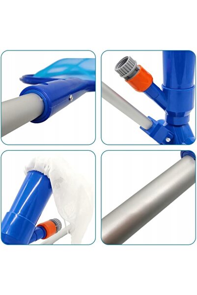 LAZYhome SET COMPLET ASPIRATOR DE CURĂȚARE PISCINE, PENTRU BAZĂ DE PISCINĂ, C...
