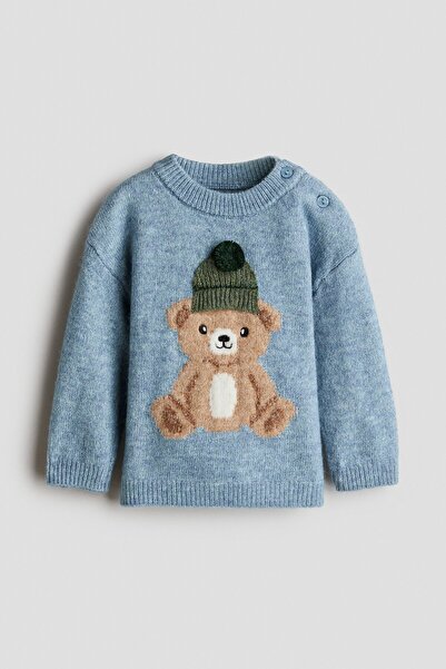 H&M Motif Detaylı Kazak