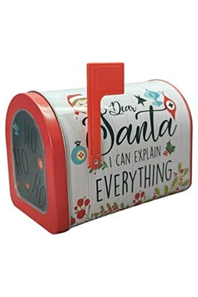 OEM Cutie Postala Metalica pentru Alimente, Model de Craciun 13x7,5x9,5cm