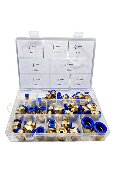 Falon Tech Fitinguri pneumatice Conectori rapizi filetați Set de fitinguri pu...