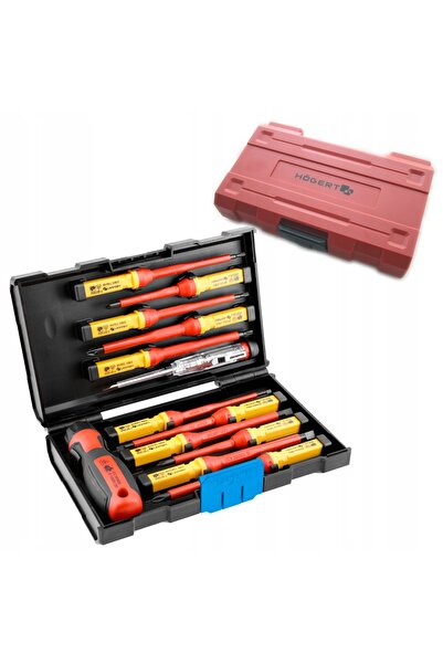 NO BRAND Set de șurubelnițe izolate HOGERT pentru electrician 1000V HT1S997