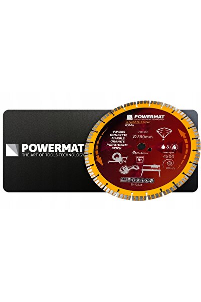 Powermat DISC DIAMANTAT 350x25,4x3 mm 4500 RPM PENTRU BETON PM-TDCS-3501T