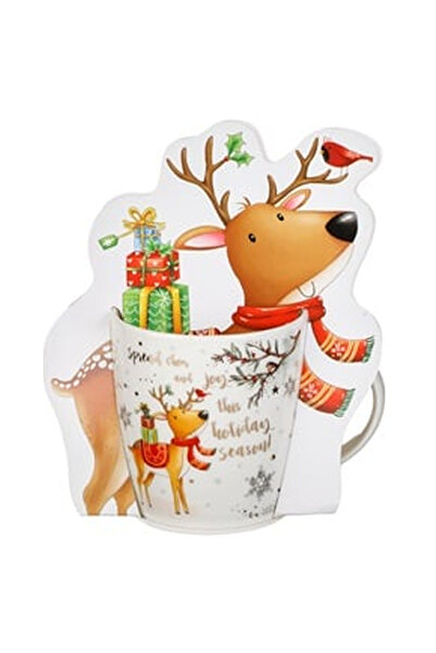 OEM Κούπα New Bone Christmas Reindeer 380ml σε συσκευασία δώρου