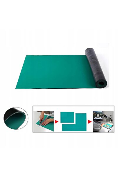 Rosfix Covor antistatic ESD verde 120cm x 10m grosime 2mm rolă pentru serviciu